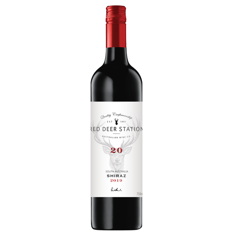 Red Deer Station 20 Shiraz bottle