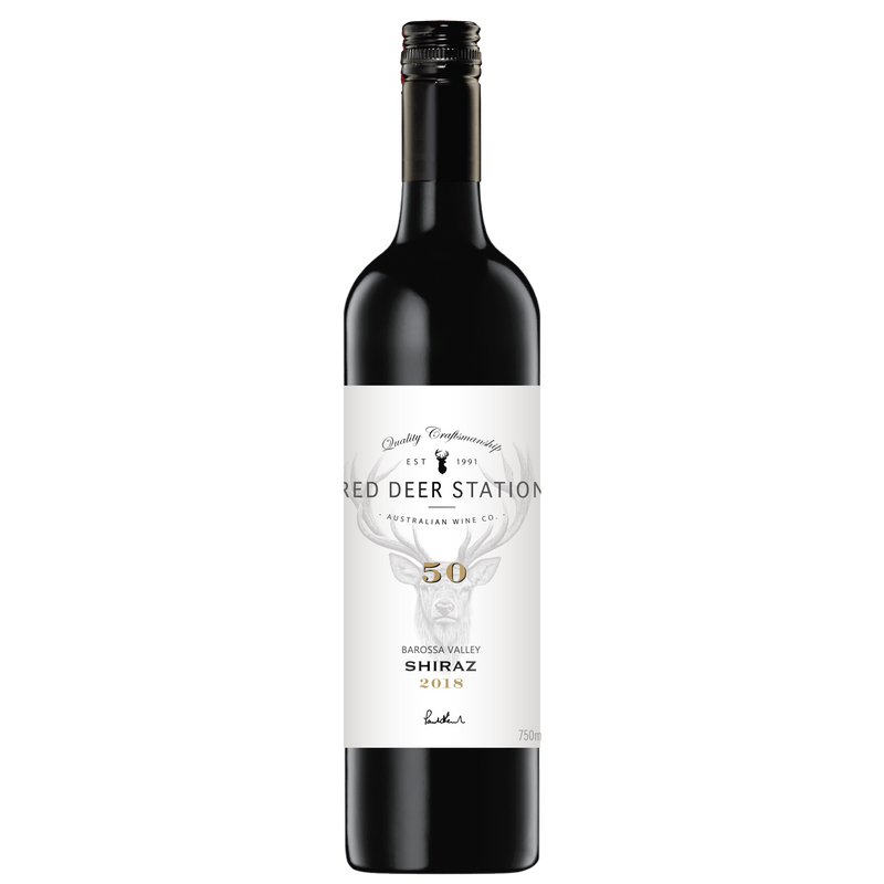 Red Deer Station 50 Shiraz bottle